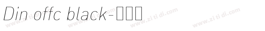 Din offc black字体转换
